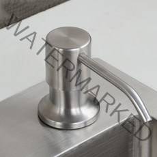 매립 세제디스펜서 욕실 물비누 주방세제통 용기, 무광스텐