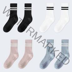 미가벨 요가양말 미끄럼방지 필라테스 양말 롱삭스 4켤레 세트