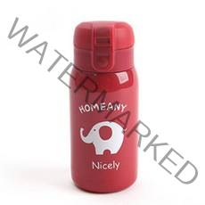 홈애니 원터치 보온 보냉병, 레드, 300ml