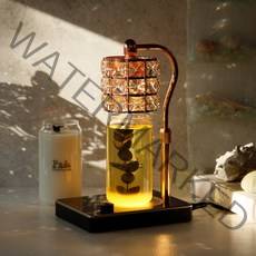 공기정화/비염에좋은 리얼 유칼립투스 천연 캔들+블링 블링 높이조절워머세트 / 루시드워머 / 캔들워머(캔들백화점), 루시드(로즈골드 블랙)+리얼 유칼립투스570g세트