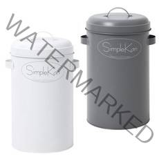 [리빙플랜트] 심플캔 20L 종량제봉투규격 휴지통 냄새방지 벌레방지 쓰레기통, 색상:심플캔 무광그레이 20L
