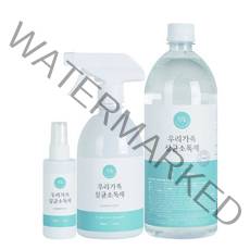 엄마랑아기랑 우리가족 살균소독제 500ml + 70ml + 1L 세트, 1세트