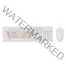 브리츠 Rainbow 유선 키보드 + 마우스 세트, 일반형, BK200C Rainbow, 혼합색상