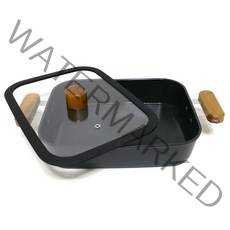 키친아트 포르트 IH 세라믹 코팅 사각 전골냄비, 27 x 21cm, 혼합색상