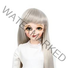 아카라치 구체관절인형 60cm용 스트레이트 가발, 그레이