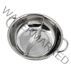 2in1 샤브샤브 전골 훠궈 라면 스텐 인덕션가능 큰용량 반반냄비 a half-and-half pot