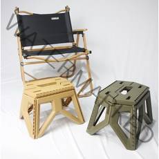 캠핑 플라스틱 스툴 폴딩 체어 접이식 의자 워터저그 받침대, 탄