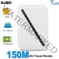 핸드폰 공유기 포켓와이파이 MINI wifi 3G 4G Usim kuwfi 4g 라우터 with sim card slot 150mbps mobile hotspot device, 버전-3