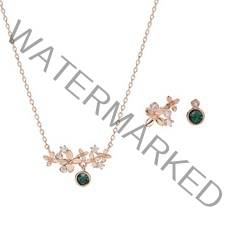 [귀걸이+목걸이] 탄생화 그리고 탄생석 SET