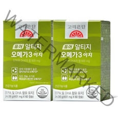 고려은단 퓨어 알티지 rTG 오메가3 이지 60캡슐, 8개