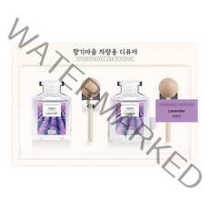 향기마을 차량용 디퓨저 40ml, 라벤더, 2개