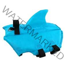 강아지구명조끼 상어 모양의 개 구명조끼 전문 바다 놀이 애완 동물 수영복, Blue - XL