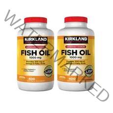 Kirkland Signature Fish Oil 커클랜드시그니쳐 EPA+DHA 피쉬오일 1000mg 소프트젤 400정 2개