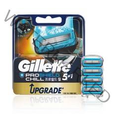 신형 질레트 프로쉴드 칠 면도날, 4개입, 1세트