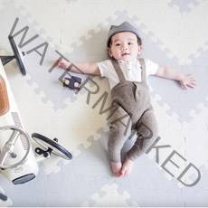 리코코 스마트 유아퍼즐매트 T18 삼각형타입 18p + 실리콘 양면 접착스티커, 아이보리