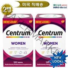 센트룸 멀티 종합비타민 포 우먼 [의사추천1위 여성종합영양제 ], 120정, 2병