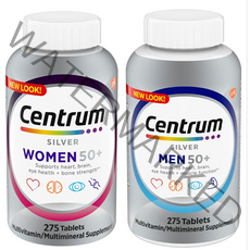 센트룸 50+실버 포 맨 + 우먼 대용량 275정 [ 1+1=2병세트], 남성실버275정X1병, 우먼+맨