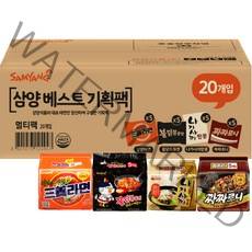 삼양 삼양라면 120g x 5p + 불닭볶음면 140g x 5p + 짜짜로니 140g x 5p + 나가사끼짬뽕 115g x 5p, 1세트