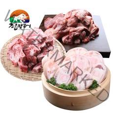 조은장터 한우 사골 우족 잡뼈 스지 도가니 4kg 이상 (옵션선택), 1세트, 우족2kg+잡뼈2kg+스지200g