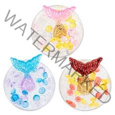 온비유 바닷속 인어공주 슬라임 120ml x 3종 세트, 혼합색상