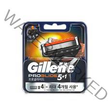 질레트 프로글라이드 면도날 4입, 1개