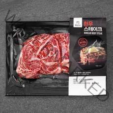 육교시 한우 1등급 등심 스테이크용 (냉장), 200g, 1개