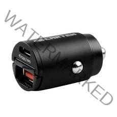 카템 슈퍼미니 초고속 시거잭 PPS 차량용 듀얼 고속충전기 30W, CT500, 블랙