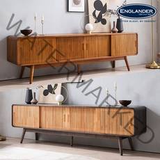 잉글랜더 버티컬 높은 원목 거실장 2000 2Colors, 라이트월넛