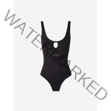 [명품]MONCLER SS23 Technical Logo Swimsuit Womens Dress 781 000497 01 78100 04 9701, S, 상세 설명 참조, 사이즈:41