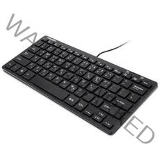 애니젠 USB 미니슬림 키보드 + 키스킨, K200, 블랙, 텐키리스