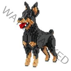 [알꿀밤-나노블럭-마이펫] BA미들 도베르만 BA