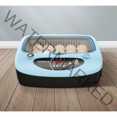 병아리 부화기 달걀 계란 조류 메추리 오리 닭 유정란 알 자동 12란 부하기 앵무새 닭장, 블루 6개 전자동(듀얼 파워)