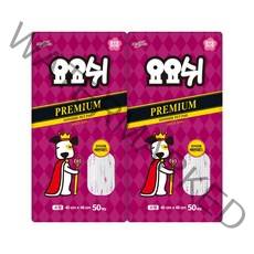 요요쉬 배변패드 프리미엄 (40X48cm) 플로랄와인향 50매, 2개, 50매입