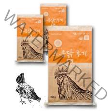 한일 닭사료 토종닭 후기 20kg 큰병아리 중닭 큰닭 청계 오골계 토종닭 사료, 3개