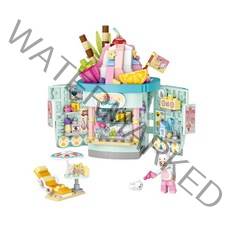 LOZ 놀이동산 시리즈 미니블럭 12 놀이동산 아이스크림샵, 1개