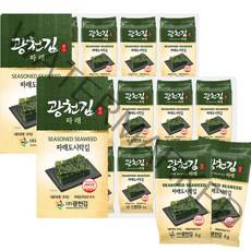 광천김 파래 도시락김, 4g, 32개입