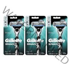 [자극없는 유럽정품] 질레트 마하3 면도기 3개 / 뛰어난 그립감 / 안전한 피부 / 스테인리스 3중날 / 사은품 증정