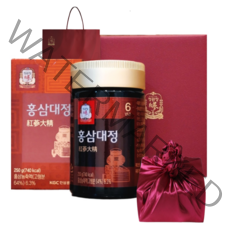 정관장 6년근 홍삼대정 + 케이스 + 쇼핑백 + 보자기, 250g, 1개