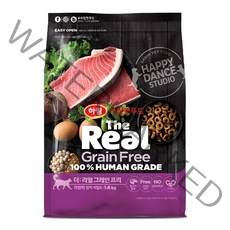 하림펫푸드 어덜트용 더리얼 캣 그레인프리 크런치 참치 건식사료, 생선, 1.6kg, 1개