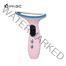 Imagic 갈바닉 얼굴 피부 탄력 EMS 마사지기, 핑크색
