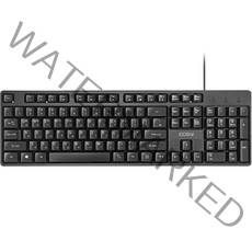 코시 생활방수 슬림형 저소음 유선키보드, 블랙, KB4014, 일반형