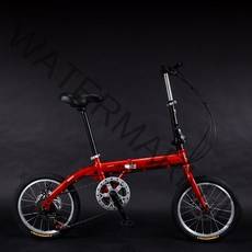 가벼운자전거 로드 입문용 카본로드자전거 bmx 접이식 자전거 16 인치 6 스피드 디스크 브레이크 미니 벨로 소형 휠 고 탄소강 프레임 어린이용, 2+16 inch