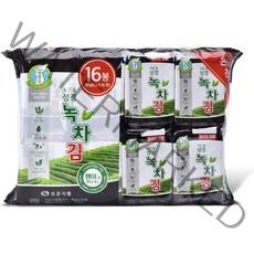 성경식품 지도표 녹차식탁김, 5g, 16개