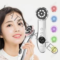 Kiboer 갈바닉 마사지기 RF LED광테라피 EMS 진동 홈케어 피부관리기 휴대용 USB충전 2색, 화이트, Kiboer-115