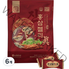 한삼인 홍삼젤리 진, 200g, 6개