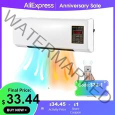 캠핑용에어컨 휴대용에어컨 캠핑 히터 및 에어컨 콤보 벽걸이 형 데스크탑 2in1 전기 히터 에어컨 타이밍 기능 난방 및 냉각, 유럽 ​​연합