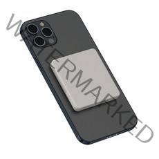 미니덕트 맥세이프 미니 고속 무선 보조배터리 4000mAh, 라이트 그레이