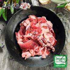 오구푸드 무항생제 1등급 오리고기 1kg(500g+500g) 생육 슬라이스 국내산 구이용 생오리로스 명품 생 오리고기 슬라이스