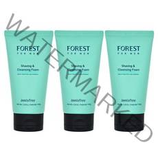이니스프리 포레스트 포맨 쉐이빙 앤 클렌징 폼 3개, 단품, 100g