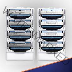 질레트 마하3 호환용 면도기날 면도날 3중날. 8개입, 2팩, 4개입